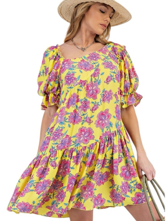 easel Dresses & Skirts - 0230:  EASEL NWT DRESS LEMON (H2)